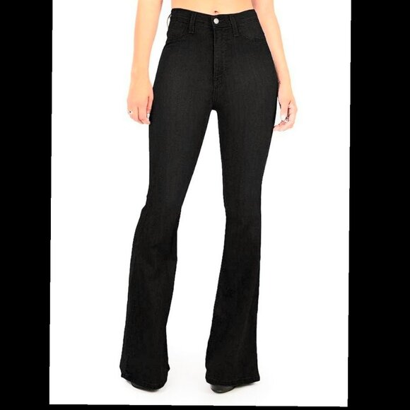 BANDOLINO DARK FLARE LEG JEANS - Picture 1 of 5